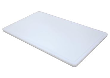 METRO PROFESSIONAL Tabla de corte GN 1/1, polietileno, 53 x 32,5 cm, con ranura para zumo, blanca