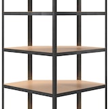 thumbnail of Helloshop26 - Étagère d'angle 5 niveaux acier et bois d'ingénierie gris 02_0045675