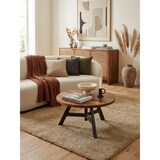 thumbnail of Massivholz Couchtisch, Sheesham Holz, Metallgestell. 60x60x35 cm | Kadima Design