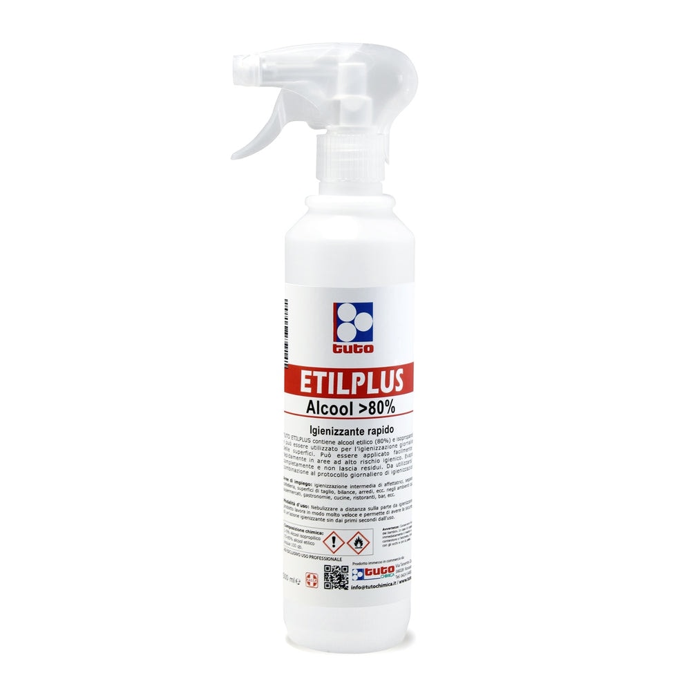 Etilplus Igienizzante Alcolico Spray 500 ML - Prodotto Professionale