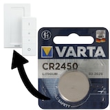 thumbnail of Batterie passend für Philips HUE Dimmschalter 1x Varta CR2450 Lithium Batterie IEC CR 2450