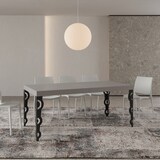 thumbnail of Karamay Premium Cashmere Ausziehtisch 180/440x90 cm mit anthrazitfarbenen Beinen