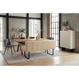 thumbnail of KAWOLA Esszimmerbank ELEEN Leder beige 203cm