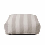 thumbnail of Puff de rayas para sofá modular beige