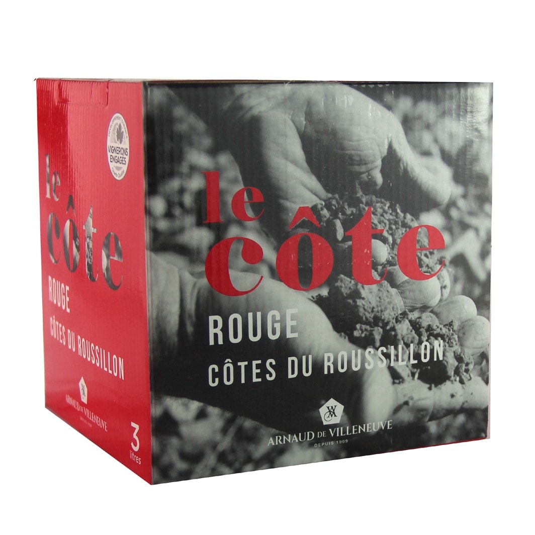 Arnaud de Villeneuve - Le Cote AOP - Fontaine à Vin - Rouge 3L