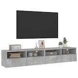 thumbnail of vidaXL TV-Wandschränke 2 Stk. Betongrau 80x30x30 cm Holzwerkstoff