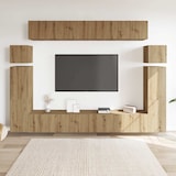 thumbnail of vidaXL 8-tlg. TV-Schrank-Set Wandmontage Artisan-Eiche Holzwerkstoff