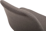 thumbnail of Décoshop26 - Esszimmerstuhl x1 drehbar höhenverstellbar mit dunkelgrauem Stoffbezug und schwarzem Metallfuß in Trompetenform 10_0003770