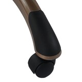 thumbnail of Bürostuhl Tom | HxBxT 120x68x74 cm | Sitzhöhe 45cm | FSC®-zertifiziert | Wildleder-Optik Taupe-Braun | Schreibtischstuhl Drehstuhl Chefsessel