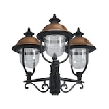 thumbnail of Lampione 3 luci in alluminio palo telescopico illuminazione esterno Apollo