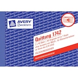 thumbnail of Avery Zweckform Quittung 1742 Kleinunternehmer DIN A6 SD 2x40 Bl
