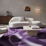 thumbnail of Teppich Waschbar Abstrakt Modern Strapazierfähig Esszimmer Flur Violett 200x290 cm OEKO-TEX Fußbodenheizung geeignet – INN von Kadima Design