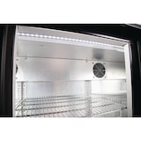 thumbnail of Botellero expositor trasbarra, 3 puertas abatibles, chapa/aluminio/cristal, 85 x 135 x 52 cm, 280W, refrigeración por aire, 320L, negro, Polar GL014
