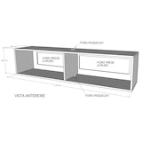 thumbnail of Itamoby -  Klappbarer TV-Sockel mit Kabelverschraubung L.173,6 H.40 T.39,2 mit Füßen aus weißer Esche