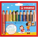 thumbnail of STABILO 10 crayons multi-talents woody 3 in 1
