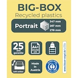 thumbnail of EXACOMPTA Cassettiera Big-Box  310725D, 4 cassetti, box polistirolo monoblocco, (PxlxAlt) 34,7x27,8x26,7 cm, gamma Iderama, nero/cassetti verde anice