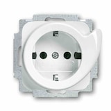 thumbnail of Reflex SI Steckdose, 1f, alpinweiß, glänzend, Unterputz, horizontal/vertikal, IP20, Zentralplatte