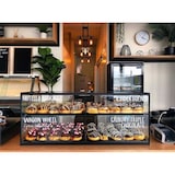 thumbnail of MBH - Vetrina espositiva neutra professionale Snack 92 cm 1 ripiani vetri dritti. Espositore neutro da banco porta brioches per bar e pasticceria.