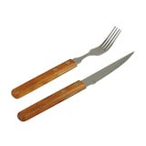 thumbnail of Steakbesteck Pizzabesteck mit Holzgriff - 12 teilig