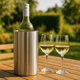 thumbnail of Dubbelwandige RVS Wijnkoeler RVS – Extra Hoog (Ø 12 × 20 cm) – Isolerende Champagne- & Wijnkoeler voor Flessen Ø 9–10 cm
