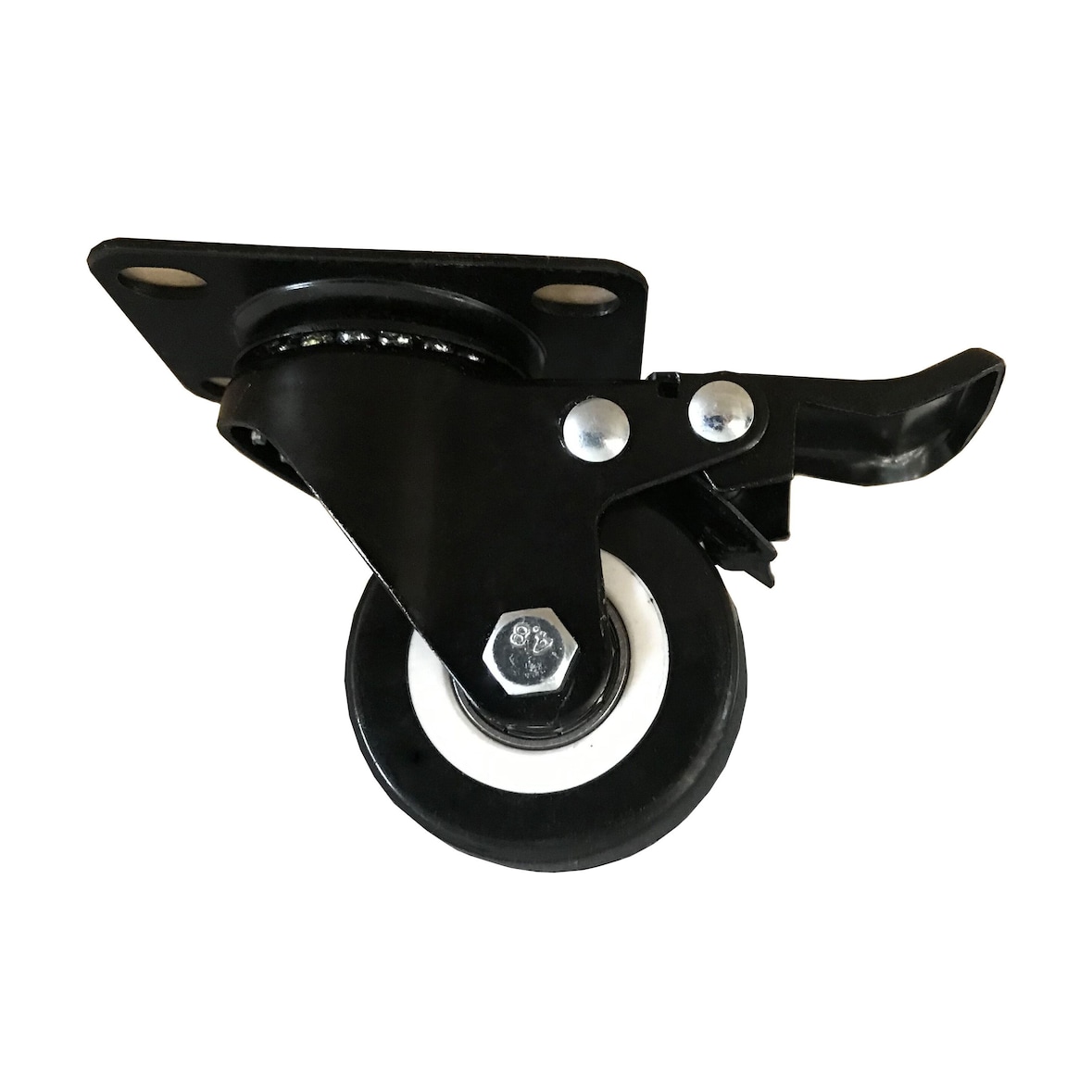 METRO Professional Zwengelwieltjes voor saladebars GSCS10AC, roestvrij staal, zwart, 4 stuks