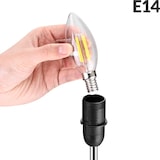 thumbnail of Tischlampe LED Lumiere 32x13x13 cm taupe