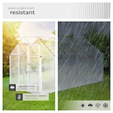 thumbnail of tectake Invernadero GH-D2 11,73 m³, resistente a los rayos UV, 185x375x195cm 375 x 185 x 195 cm Transparente