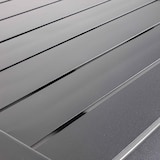 thumbnail of Tischplatte 60x60 cm aus schwarzem Aluminium