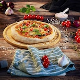 thumbnail of Relaxdays Pizzateller, 4er Set, Bambus, Ø 32 cm, Servierbrett für Pizza, Flammkuchen, Käse, rundes Pizzabrett, natur