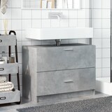 thumbnail of vidaXL Waschbeckenunterschrank Betongrau 78x37x59 cm Holzwerkstoff