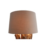 thumbnail of SalesFever Lampadaire 175cm|Linge de parapluie|Structure en bois flotté, tube métallique |Base en bois d'hévéa|L30xP30xH175cm|noir–naturel–marron