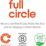 thumbnail of Full Circle Juego de Escoba y Recogedor | Recogedor Giratorio con Dientes Limpia-Cerdas | Vaciado Fácil y Almacenamiento Vertical | Aluminio Reciclado