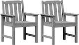 thumbnail of vidaXL Garten-Esszimmerstuhl 2 pcs Hellgrau 65,5 x 59 x 88 cm HDPE