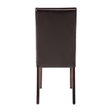 thumbnail of Chaises simili cuir rembourrées intérieur - Lot de  2 | Bolero-couleur Noir