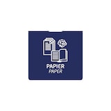 thumbnail of ROSSIGNOL Plaque signalétique de tri COLLEC papier bleu