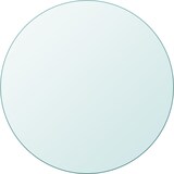 thumbnail of DELUKE® Tischplatte rund Ø 60 cm - Glas Gehärtet, 8 mm dick Transparente Glasplatte rund, Ideal für DIY-Projekte, Glastische und als Kamin Glasplatte