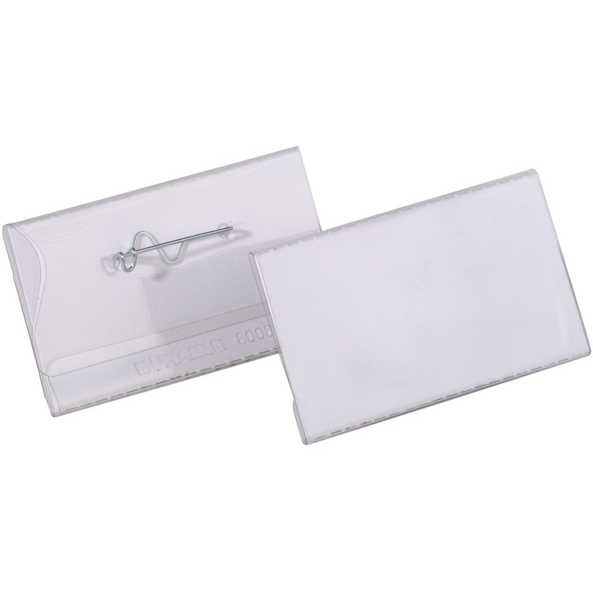 Namensschilder 54x90mm quer mit Nadel VE=6x50 Stück