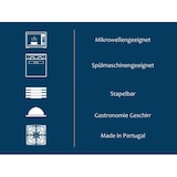 thumbnail of CreaTable Unico Schwarz Tellerset 8-tlg Steinzeug