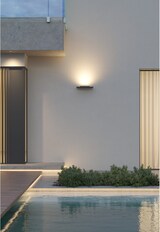 thumbnail of Pla XL Corten - 35W LED Wandleuchte CCT Switch 2700K/3200K/4000K aus Aluminium, Uplight Wandleuchte - Beneito & Faure
