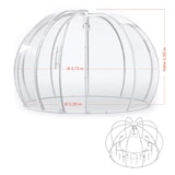 thumbnail of astreea Igloo Plus Gastro Terrassen Pavillon Model L 3,72x3,72x2,50m, wasserdicht, transparent, mit Beleuchtungssystem