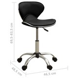 thumbnail of vidaXL Bürostuhl Schwarz Kunstleder
