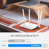 thumbnail of CUDY WR1300 AC1200 Wi-Fi Mesh Router Gigabit