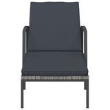 thumbnail of Helloshop26 - Conjunto de 2 tumbonas sillas de playa camas de jardín muebles de terraza con mesa resina de mimbre gris 02_0012125