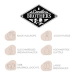 thumbnail of Duftkerze Candle Brothers Strawberry Cheesecake, Kerze im Glas, 2 Dochte, 510g, 100h Brenndauer, Aromakerze, rosa-weiß
