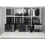 thumbnail of Exacompta 307714D 1x STORE-BOX ladenbox met 7 laden, Glossy, zwart-zwart glanzend