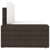 thumbnail of vidaXL Modulares 2-Sitzer-Sofa Poly Rattan Braun
