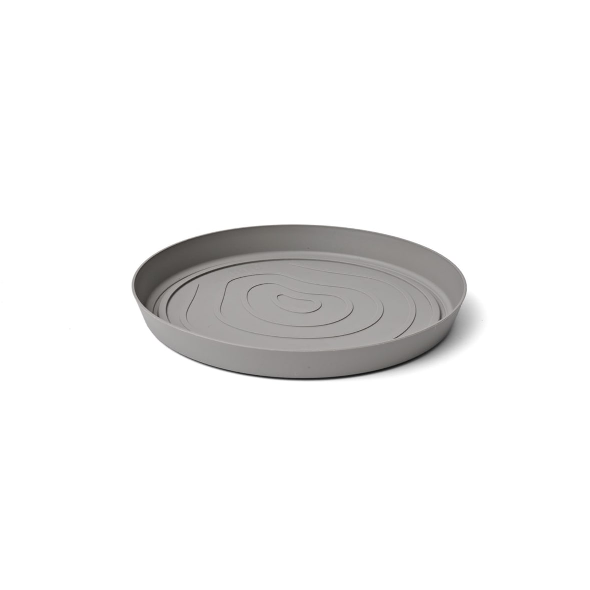 Teraplast ORMA Untersetzer Ø 17 cm - Farbe Fog Grey - Recycelter Kunststoff - UV-beständig & Frostfest für Innen & Außen