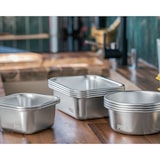 thumbnail of PIKA - Boite alimentaire 820ml en inox et couvercle en verre trempé – Hermétique et légère – Compatible micro-ondes, four, congélateur – MetalShock