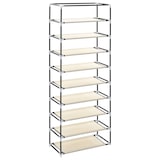 thumbnail of vidaXL Schuhschrank mit Abdeckung 57 x 29 x 162 cm Stoff : Farbe - Creme