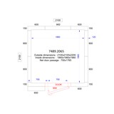 thumbnail of Chefgastro Kühl- und Frierzelle - 120mm BxTxH 2100x2100x2200mm